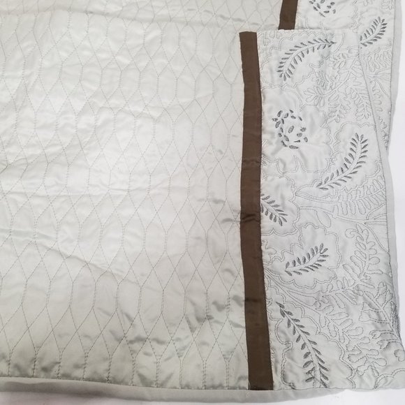 King Bed Pillow Cases Sham Covers Lot 6 Home Classics Brown Grey Embroidered - Picture 9 of 11